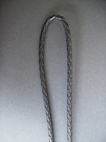 Agaat Hanger aan ketting - gevlochten leren koord