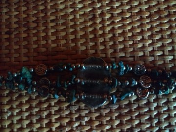 Armband met turquois steentjes 1