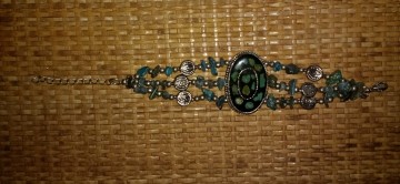 Armband met turquois steentjes 2