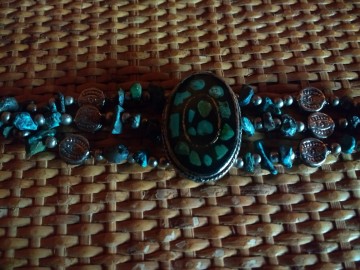 Armband met turquois steentjes 7