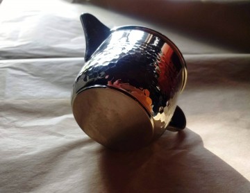 Artdeco stijl gehamerd roomkannetje 20