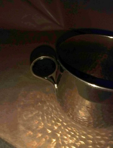 Artdeco stijl gehamerd roomkannetje 5