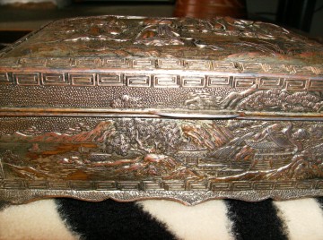 Aziatisch koperen doosje 1