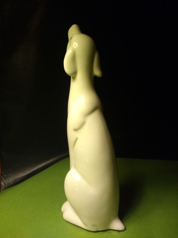 Beeldje hond wit porselein 6