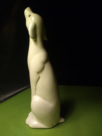 Beeldje hond wit porselein 7
