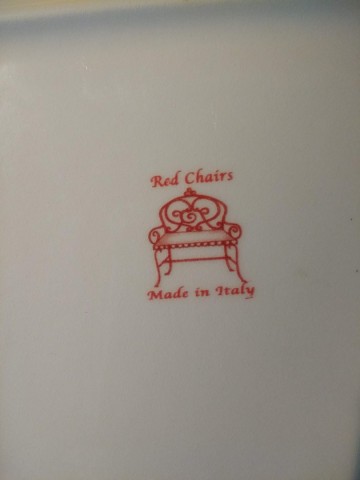 Borden 6x red chairs italie 1