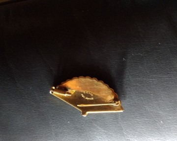 Damascene waaier broche cierre 1