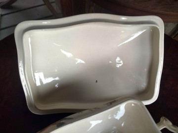 Dek schaal  terrine antiek 10