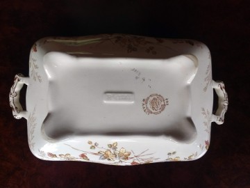 Dek schaal  terrine antiek 11