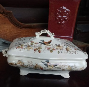 Dek schaal  terrine antiek 2