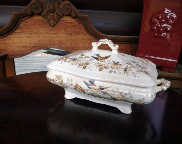 Dek schaal  terrine antiek 3