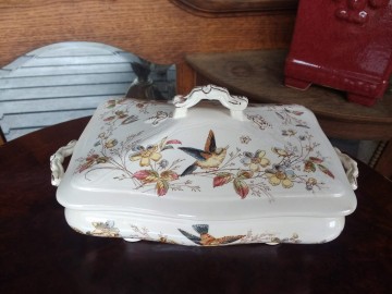 Dek schaal  terrine antiek 4