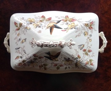 Dek schaal  terrine antiek 6