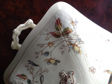 Dek schaal  terrine antiek 8