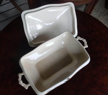 Dek schaal  terrine antiek 9