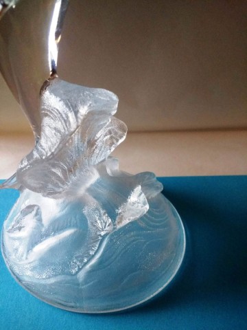 Dolfijn opgolven glas 13