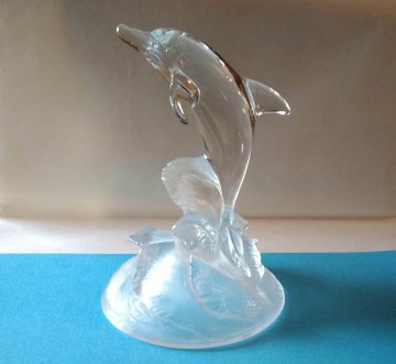 Dolfijn opgolven glas 2