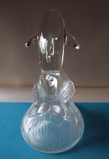 Dolfijn opgolven glas 9