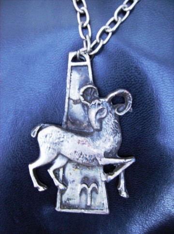 Ram Sterrenbeeld hanger aan ketting