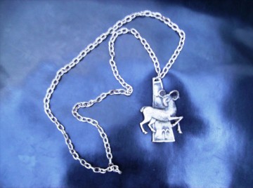 Ram Sterrenbeeld hanger aan ketting