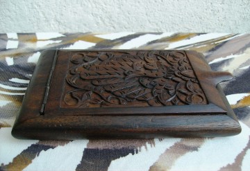 Oud houten Doosje, Pauw