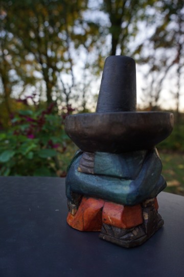 Houten mexicaantje  groen oranje 1