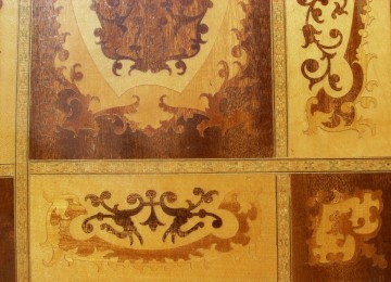 Houten gefineerde plaat