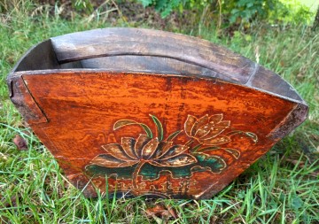 Houten rijst graan mand 21