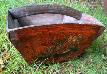 Houten rijst graan mand 30