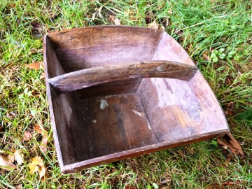 Houten rijst graan mand 31