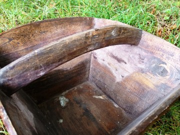 Houten rijst graan mand 32