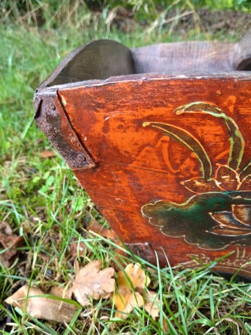 Houten rijst graan mand 33 0