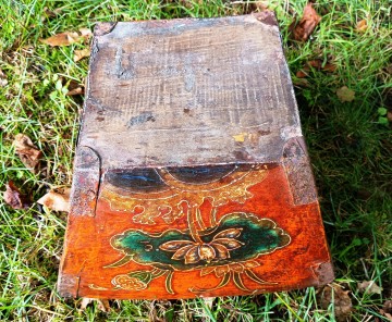 Houten rijst graan mand 37