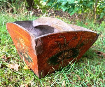 Houten rijst graan mand 38