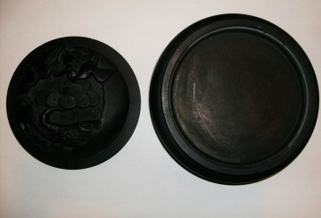 Aziatische Inktsteen, Kraanvogel en Pijnboom