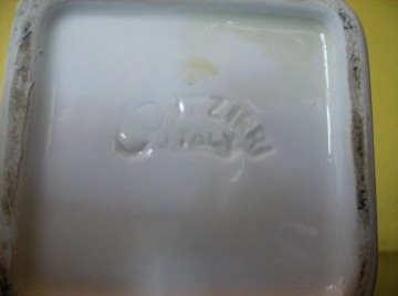 Italiaanse keramische pot, Jugendstil decoratie