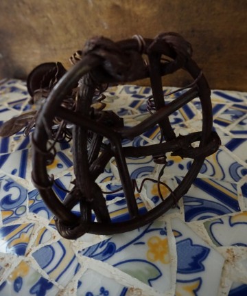 Kandelaar bladeren metaal met takken 16