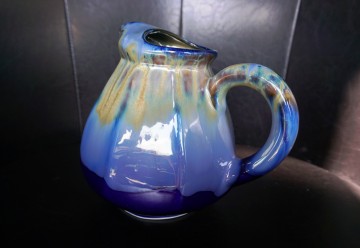 Karaf frans blauw glazuur 12