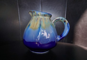 Karaf frans blauw glazuur 6