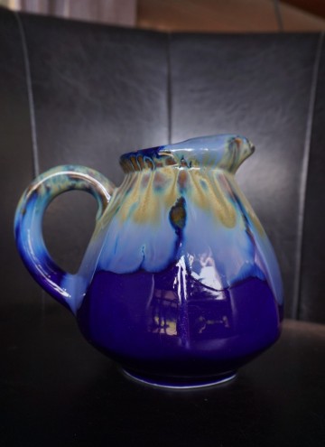 Karaf frans blauw glazuur 8