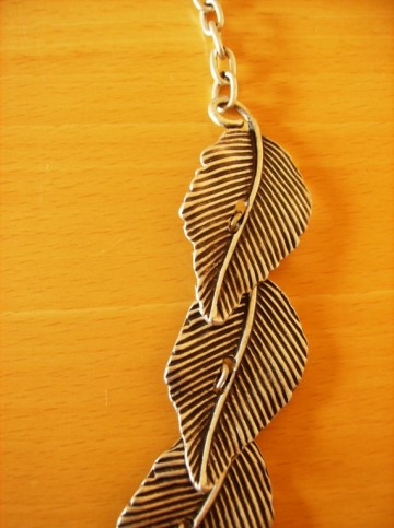 Ketting - keten van Bladeren, verzilverd