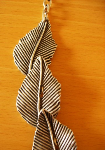 Ketting - keten van Bladeren, verzilverd