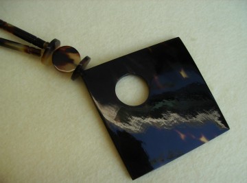 Retro Ketting grote Vierkante Hanger