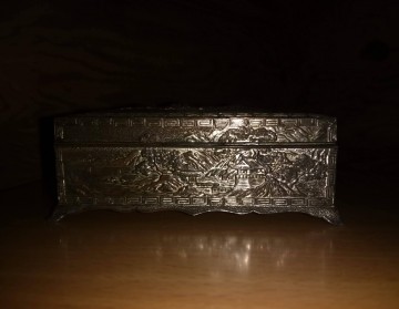 Kistje metaal oosters tafereel 3