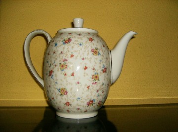 Romige, fleurige Koffie-/Theepot