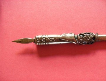 Schrijf set Francesco Rubinato - Kroontjespen plus Houder & Inkt