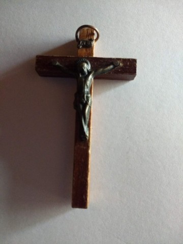 Kruisje oud hout met metaal 6