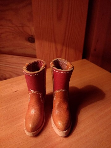 Laarsjes miniatuur leer 3