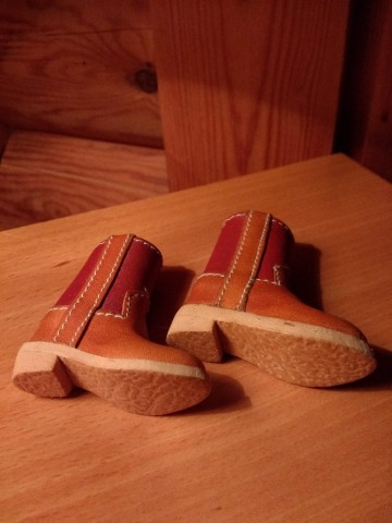 Laarsjes miniatuur leer 6