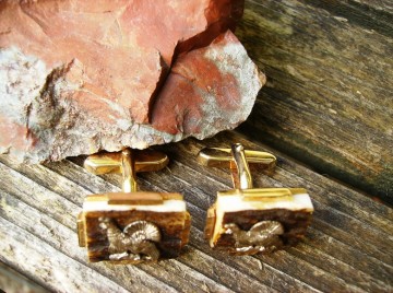 Manchetknopen met afbeelding Korhoentjes